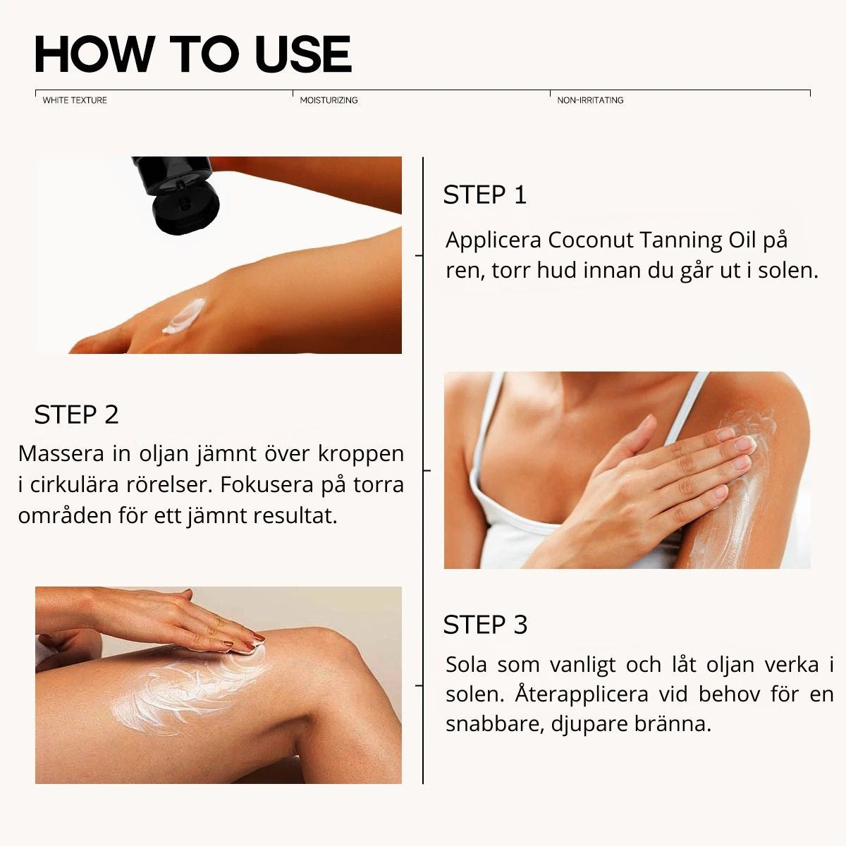 Coconut Tanning Oil Sunless Tanner